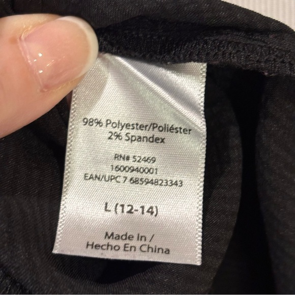 Sofia Vergara Black Wrap Midi Dress L Boho Chic Date Night Ruffle Hem Sz L - Picture 6 of 6